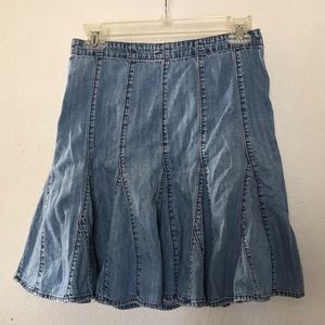Mini denim skirt